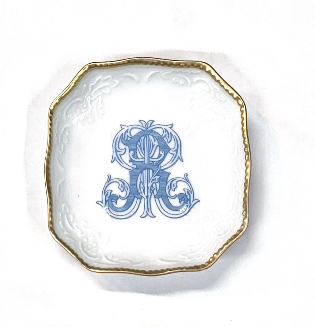 BonBon Dish Top 17 Wilson Blue Monogram