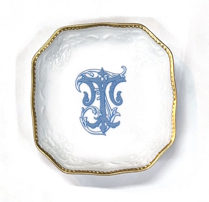 BonBon Dish Top 17 Wilson Blue Monogram