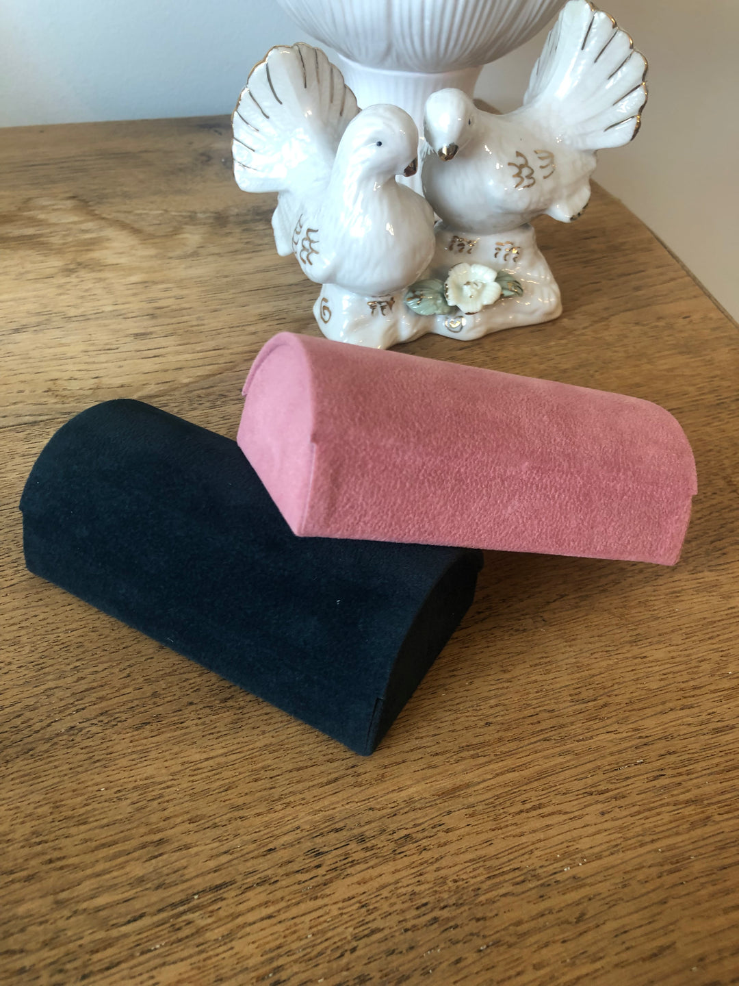 Kennedy Collective Half Round Velvet Jewelry Box