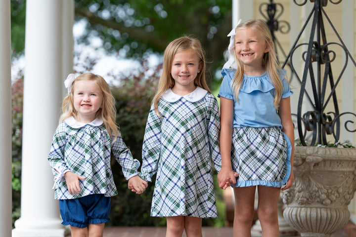Larrison French Blue Ruffle Shirt