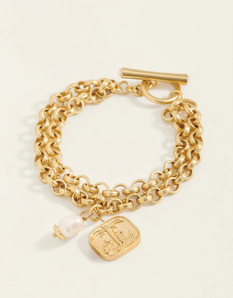 Kirk's Bluff Toggle Bracelet Pearl OS