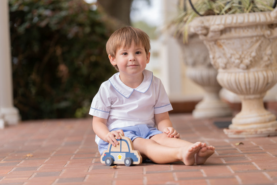 John Bluebell Plaid Short Set