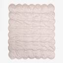 HEARTS & STARS QUILTED SATIN BABY BLANKET