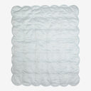 HEARTS & STARS QUILTED SATIN BABY BLANKET