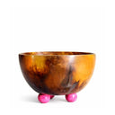 Tortoise Resin Footed Serving Bowl, SumnerEdit