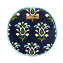 Rosemary Indigo Round Jewelry Case
