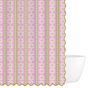 Rosemary Stripe Pink Shower Curtain Standard, 72" x 72"