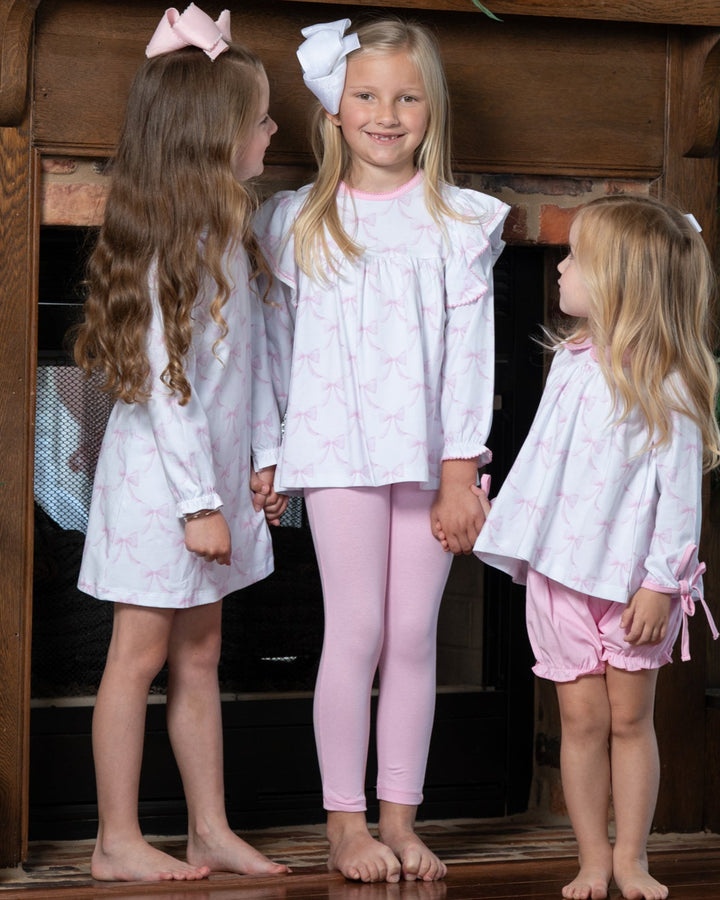Abree Bubblegum Bows Legging Set