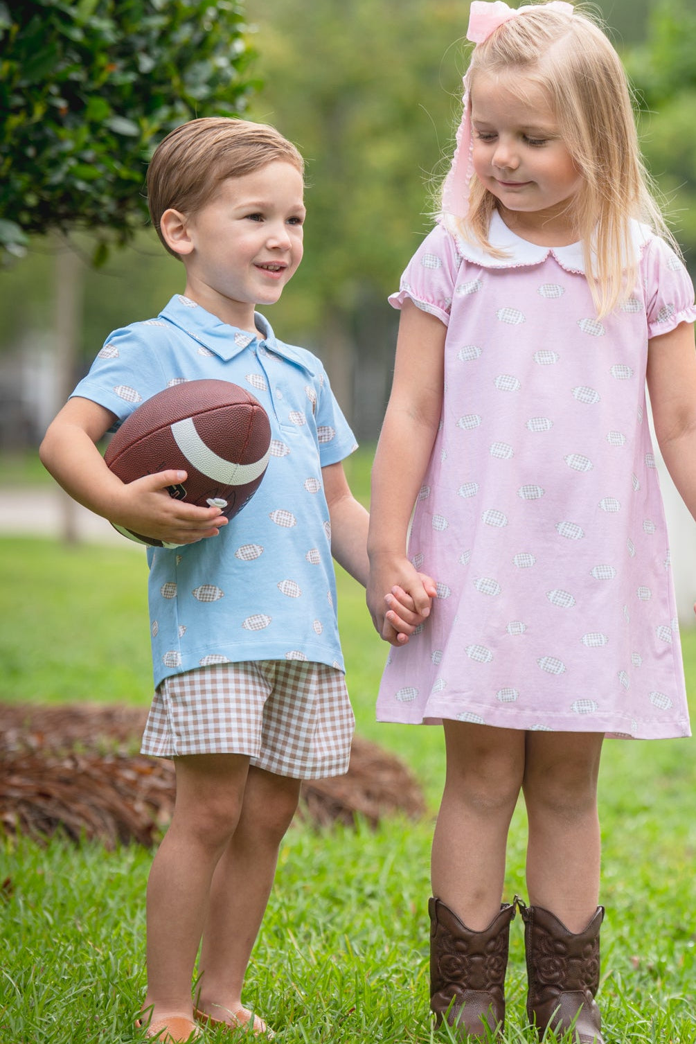 Little League Football Short Sleeve Polo