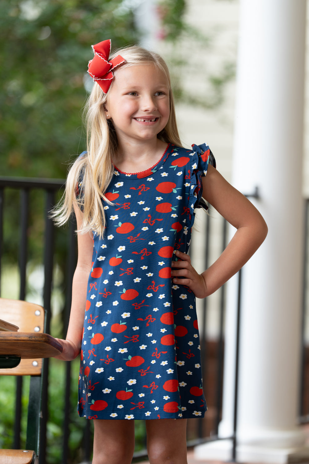 Dress – Lori Schoolhouse Apple Dress by Oaks Apparel