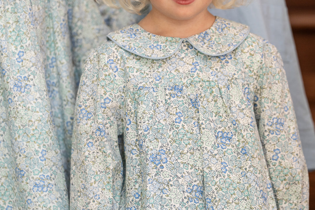 Betsy Blue Floral Bloomer Set