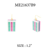 Mahjong Tile Acrylic 1.25" Earring