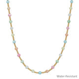 Water Resistant Crystal Beaded 16"-18" Necklace