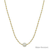 Wrapped Thread with Freshwater Pearl 16"-18" Necklace