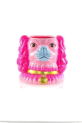 Staffordshire Dog Vase Pink