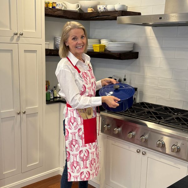 Lobster Apron In Lipstick