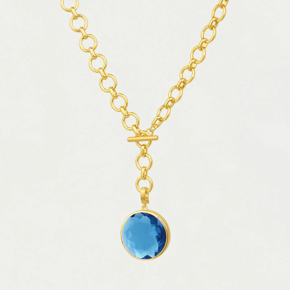 Knockout Collar-Gold-Midnight Blue
