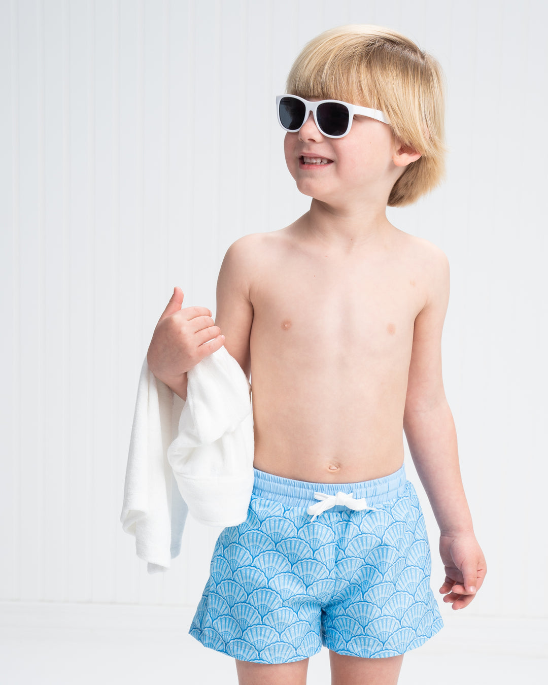 Blue Shells Boy Trunks