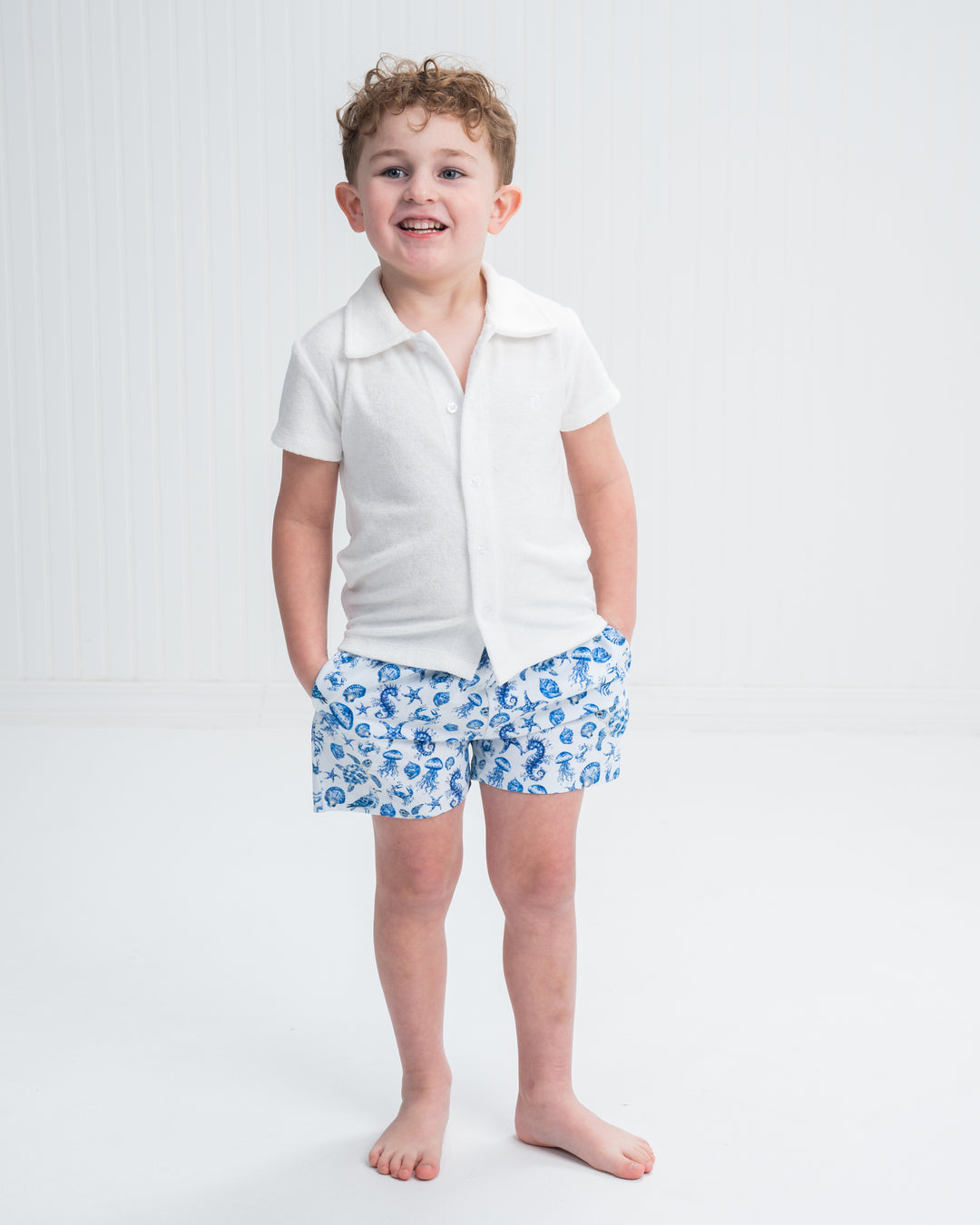 Navy & Nautical Boy Shorts