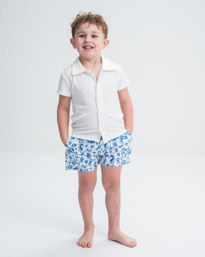 Navy & Nautical Boy Shorts