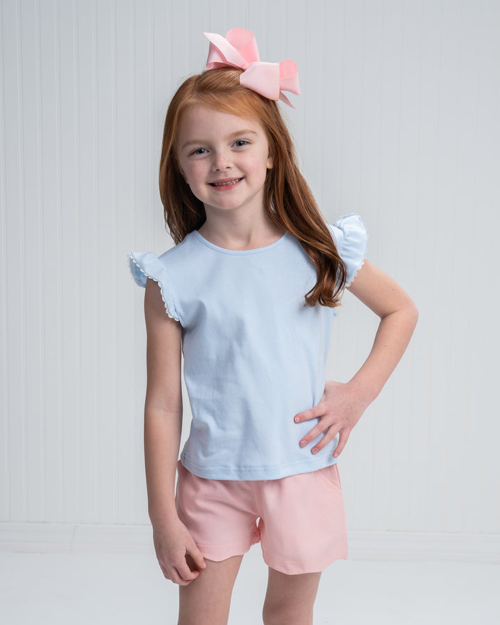 Beverly Light Blue Ric Rac Shirt
