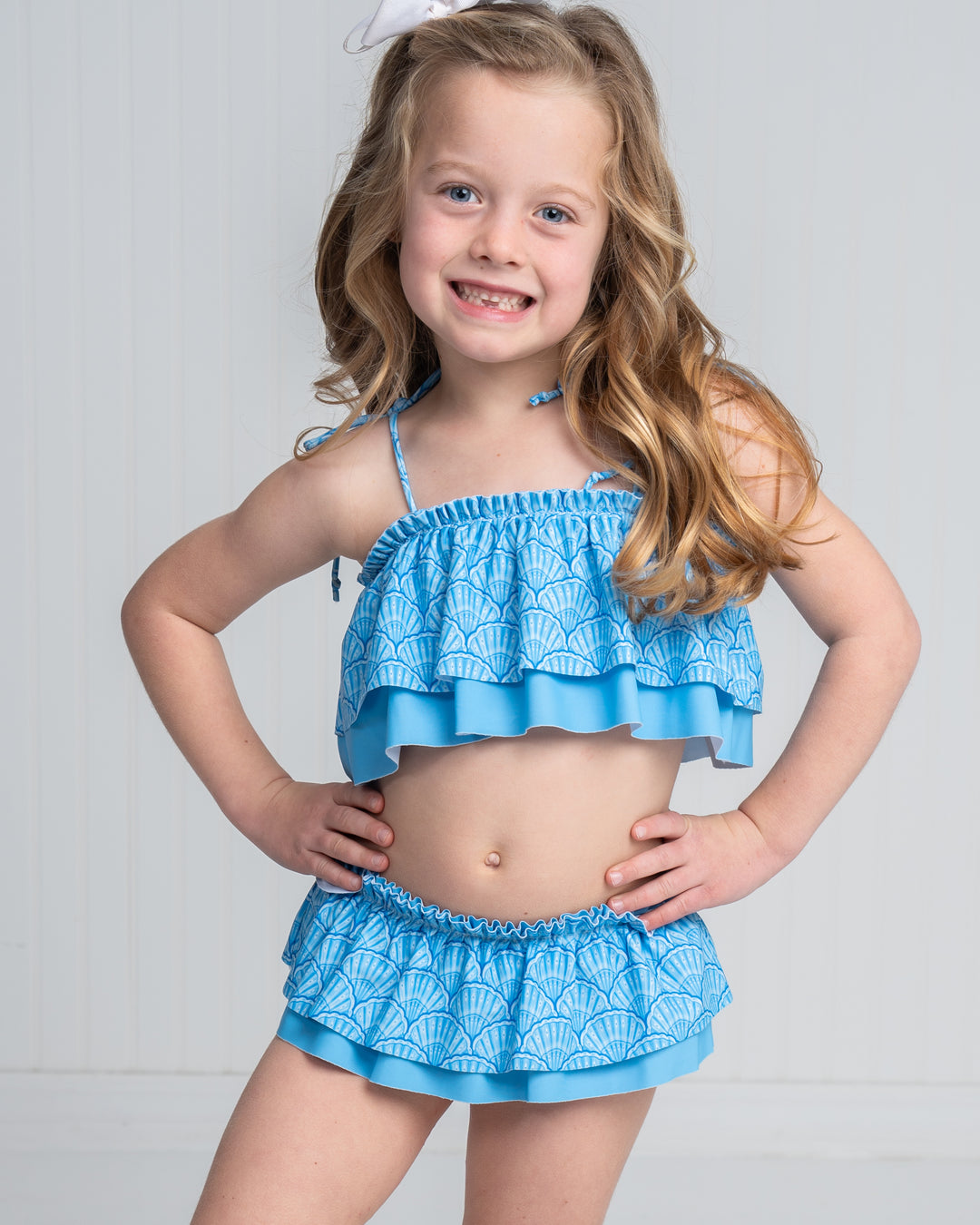 Seagrove Blue Shells Two Piece Swimsuit