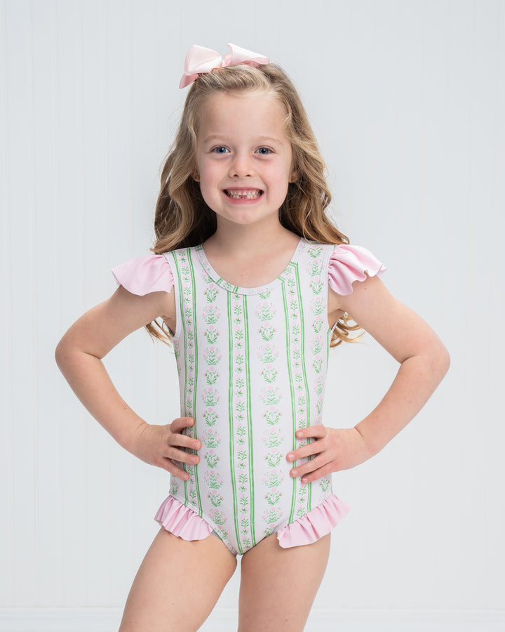 Seaside Blush & Bloom One Piece Swimsuit