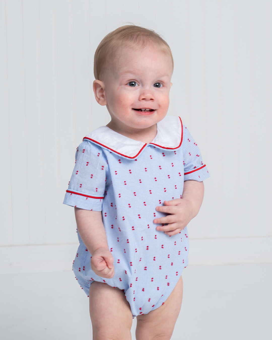 James Star Spangled Swiss Dot Bubble