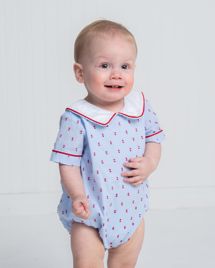 James Star Spangled Swiss Dot Bubble