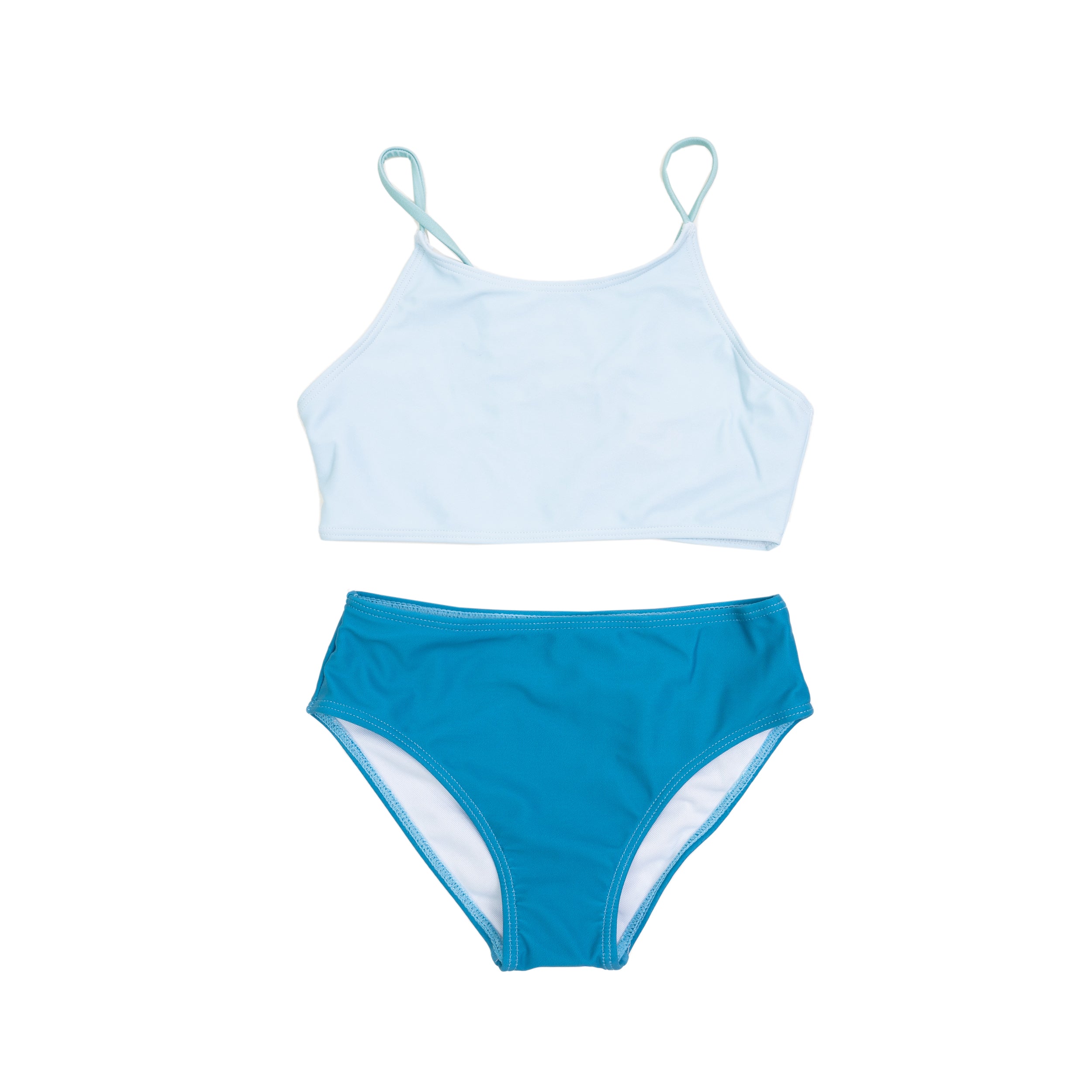 Hello Happiness Color Block Two-Piece Swimsuit – The Oaks Apparel Co.