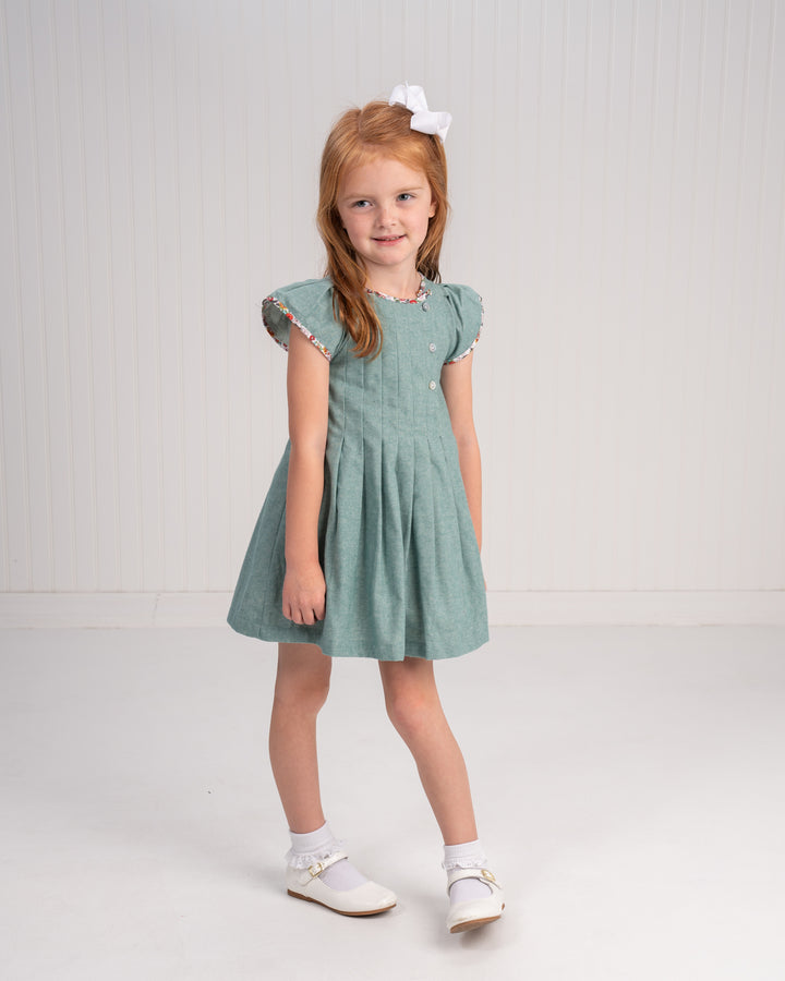 Mary Kathryn Fall Teal Dress