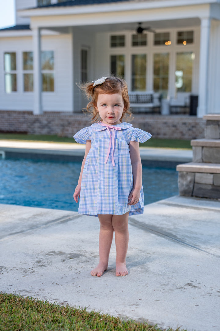 Fallon Spring Plaid Bloomer Set