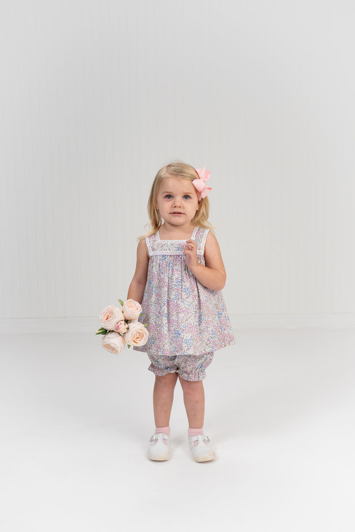 Ryleigh Lilac Floral Bloomer Set