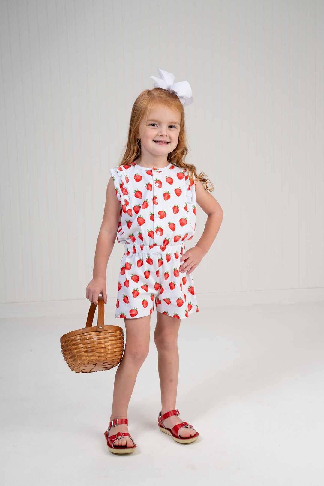 Kinsley Strawberry Romper