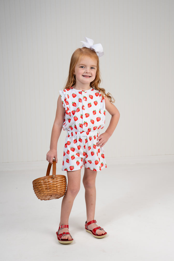 Kinsley Strawberry Romper