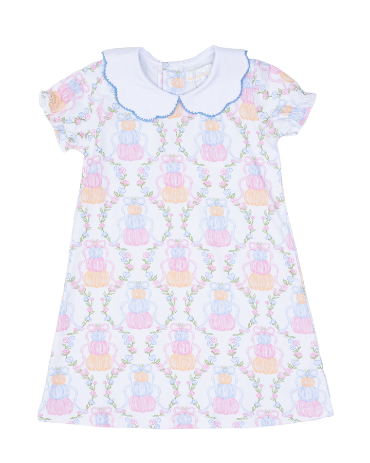 Presley Kait Pumpkin Trellis Dress