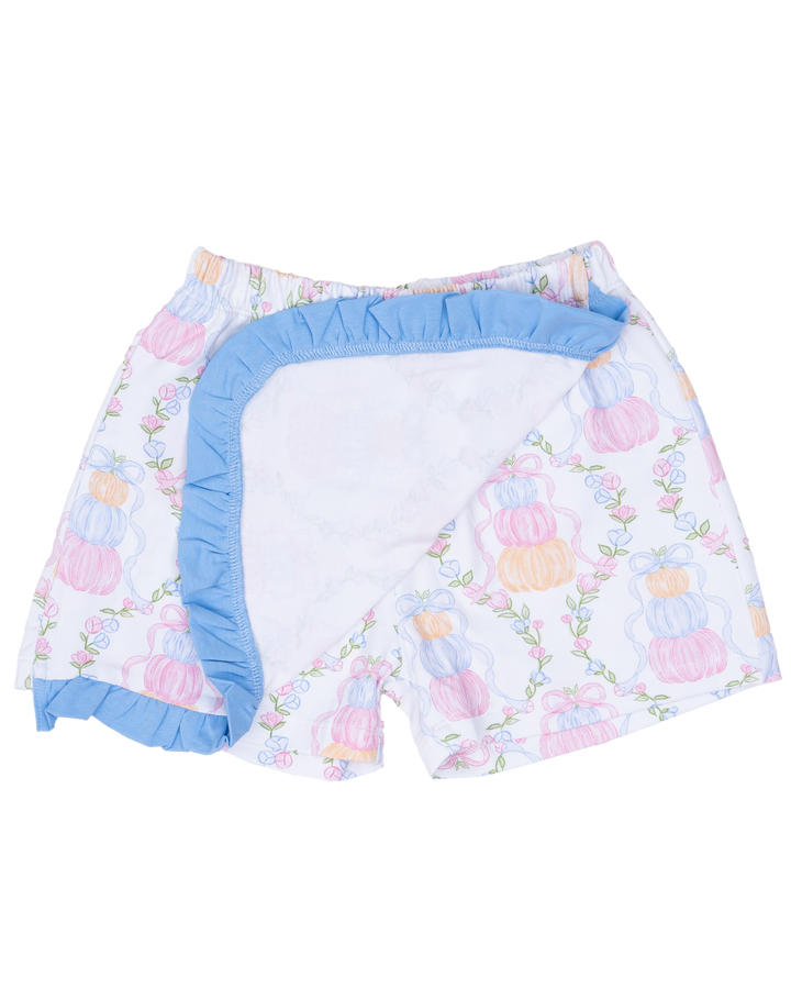 Evelyn Pumpkin Trellis Skort