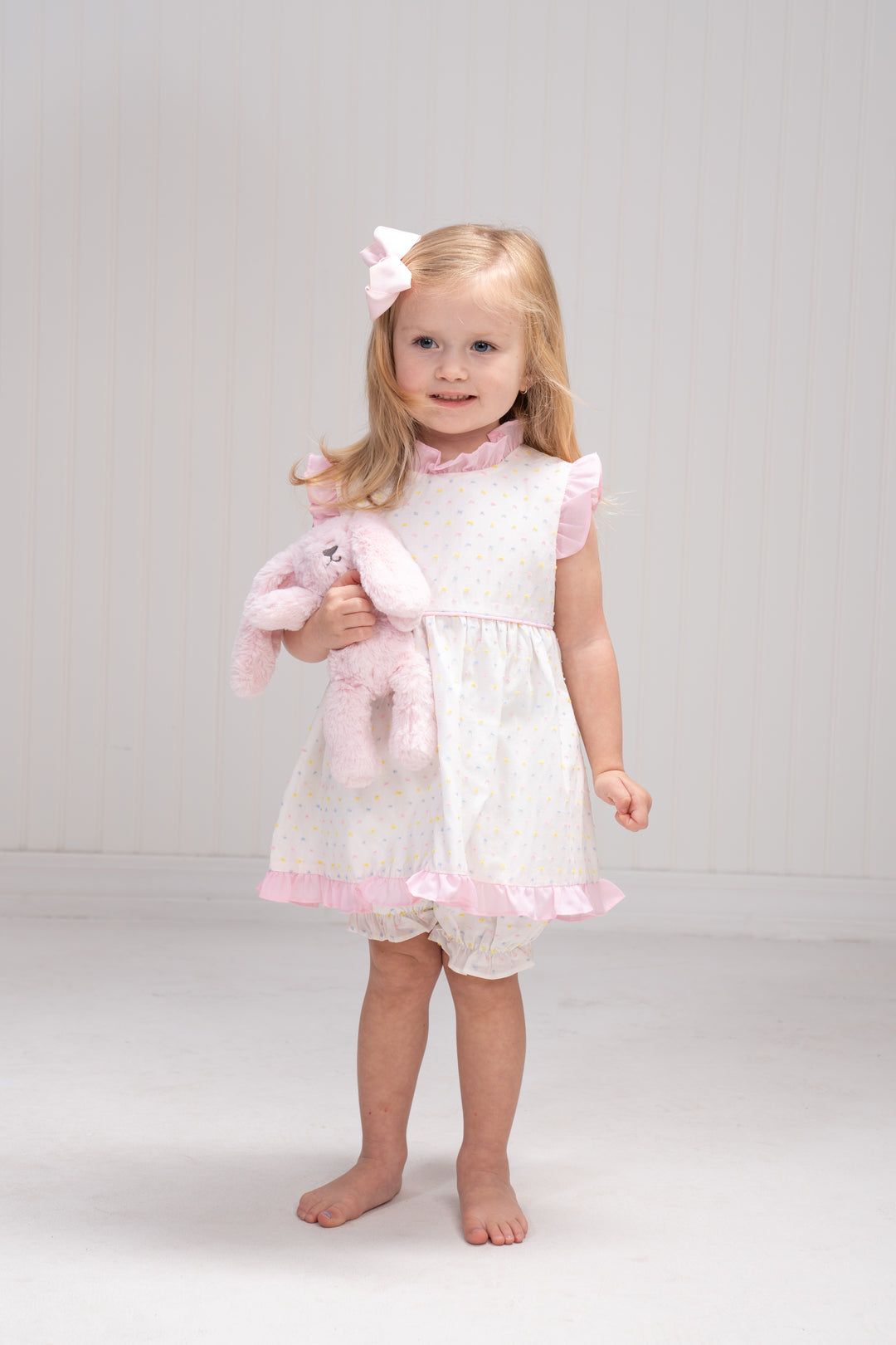 Reagan Pastel Swiss Dot Bloomer Set