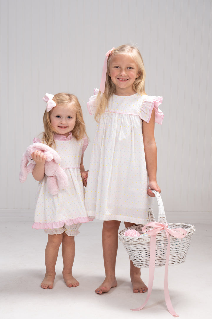 Reagan Pastel Swiss Dot Bloomer Set