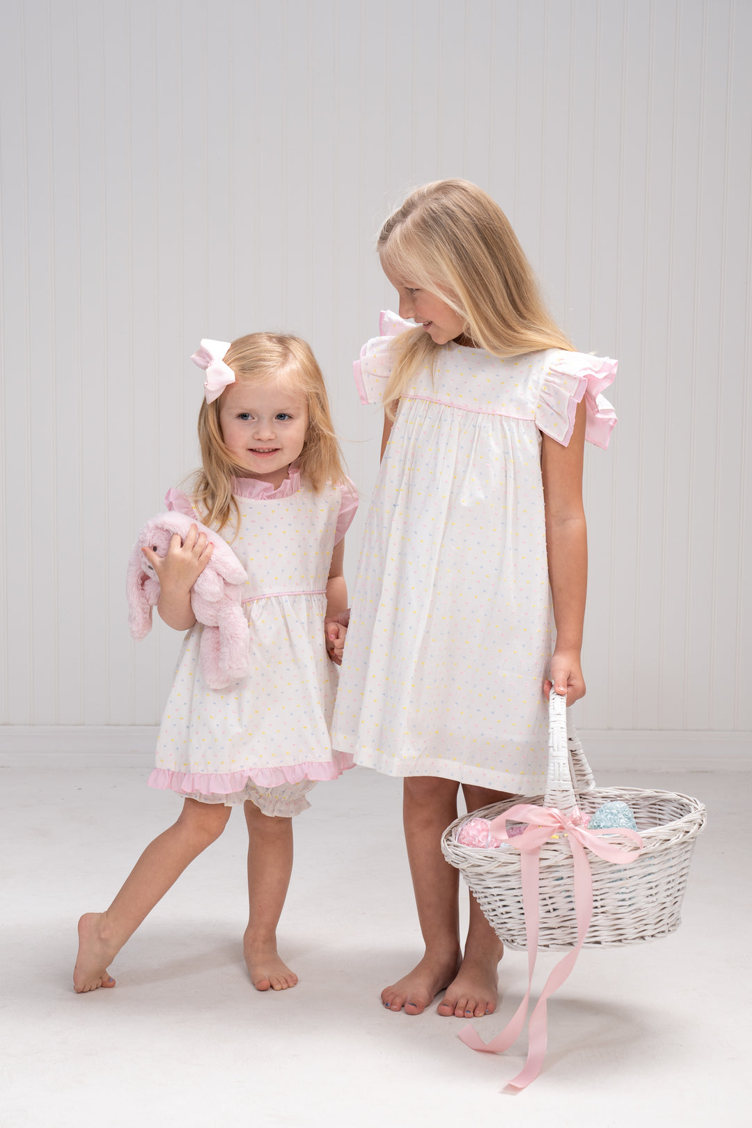 Tara Pastel Swiss Dot Dress