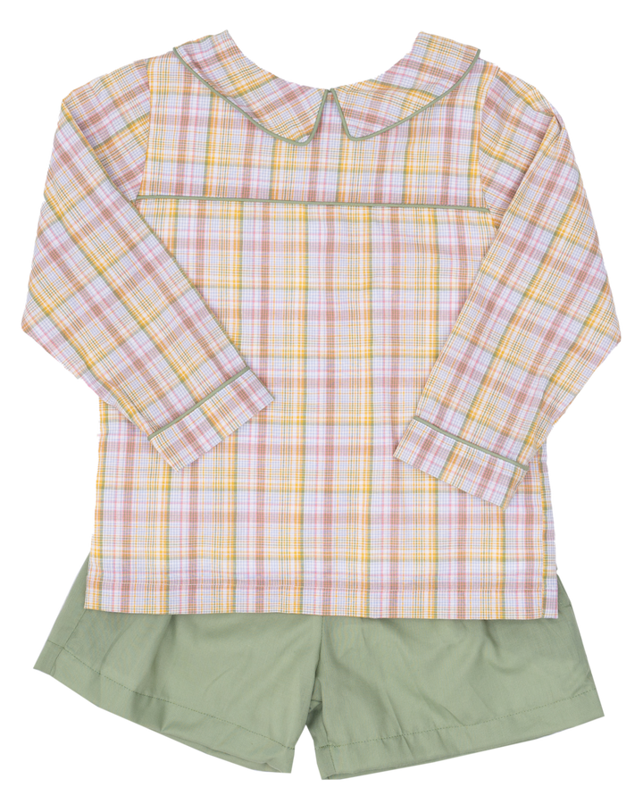 Benjamin Harvest Fields Plaid Short Set