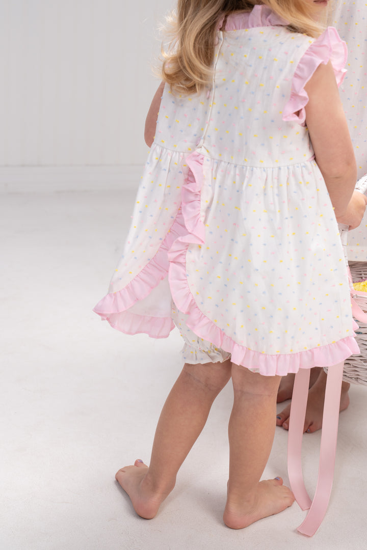 Reagan Pastel Swiss Dot Bloomer Set