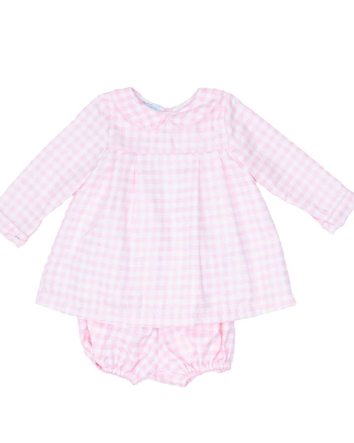 Virginia Pink Windowpane Bloomer Set