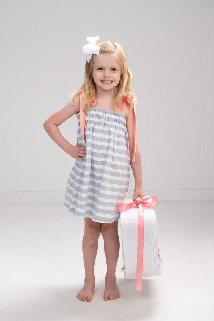 Lola Blue and White Stripe Dress