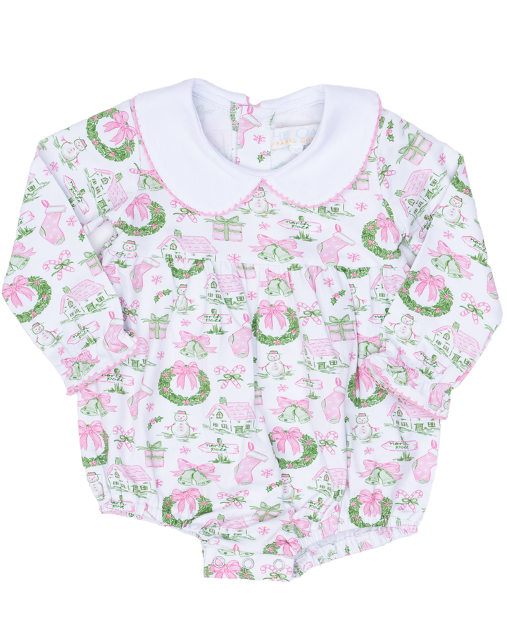 Mary Mills Pink Holiday Toile Bubble