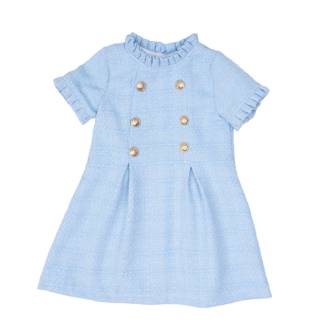 Emerson Ice Blue Tweed Dress 6 Emerson Ice Blue Tweed Dress 6
