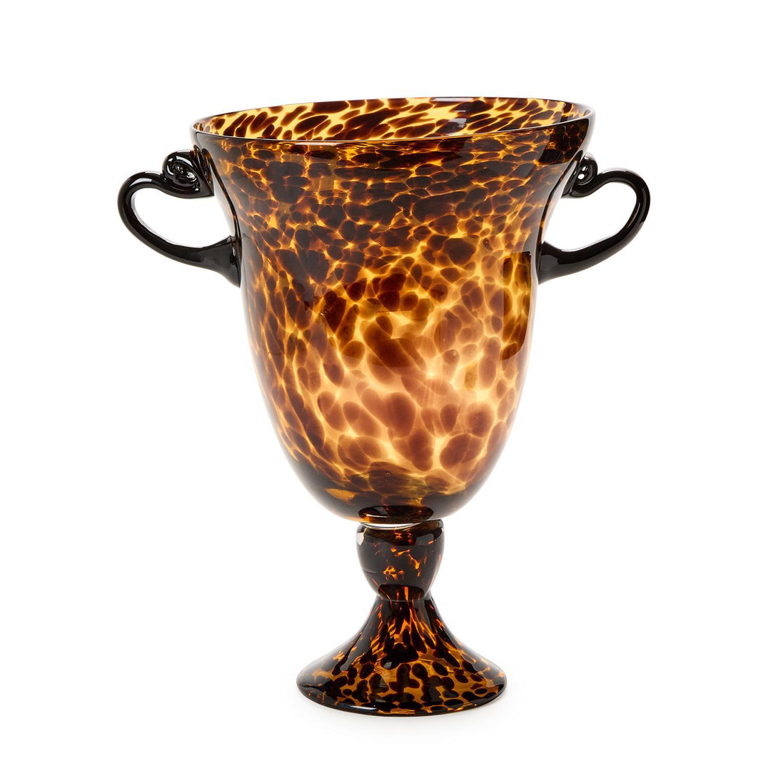 12" Tortoise Etruscan Style Vase with Handles