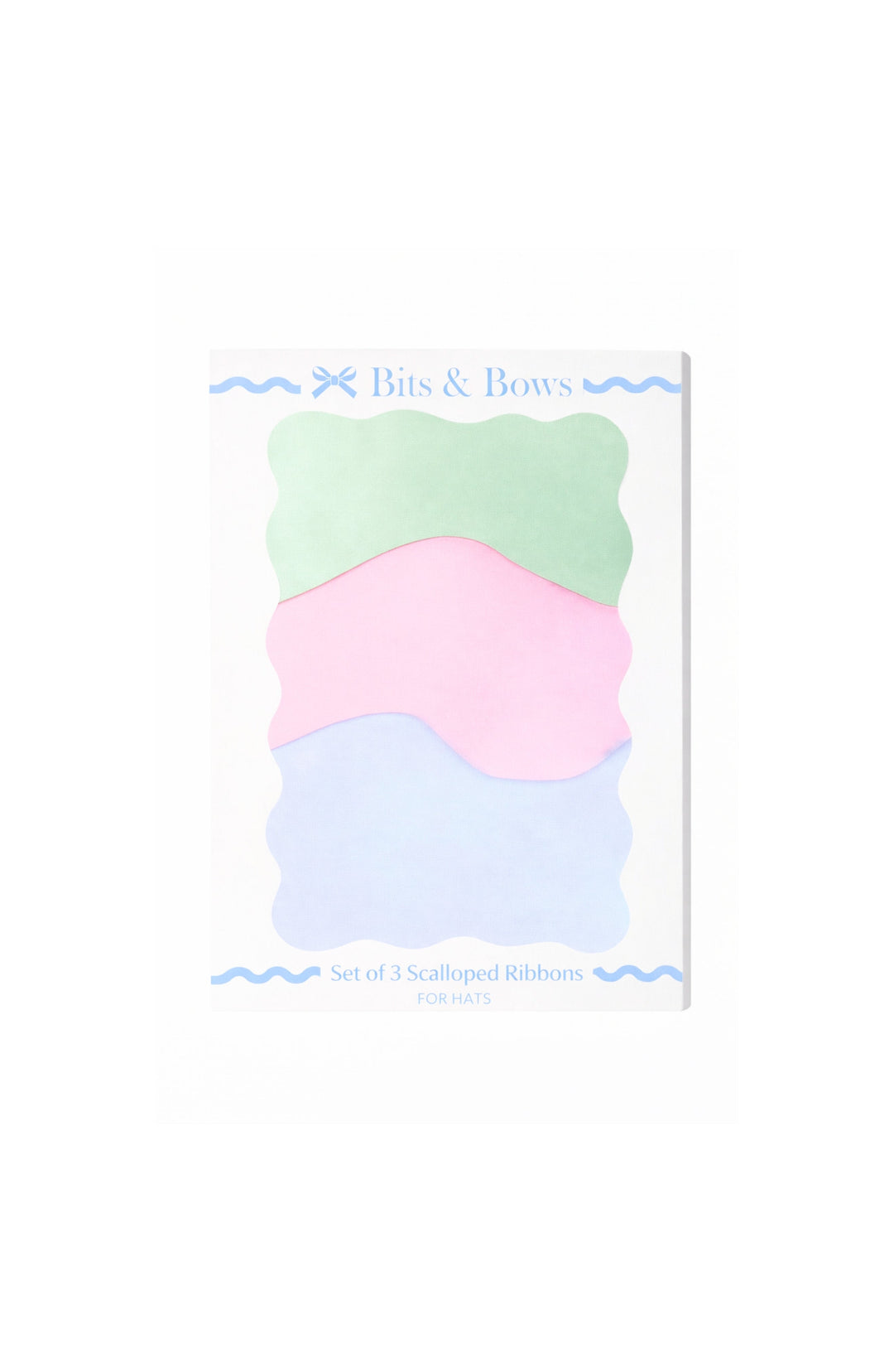 Scalloped Ribbon Set of 3 Pastel