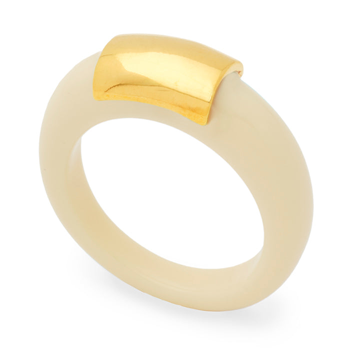 Resin Ring w Gold