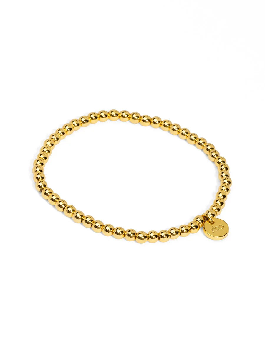 Metal Beaded Magnetic Closure Bracelet
